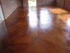 Rust Brown Stain on a Concrete Overlay