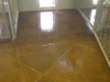 Terra Cotta and Rust Brown Stained Concrete
