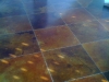 Rust Brown and Terra cotta Stained Concrete