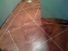 Rust Brown Stained Concrete Overlay