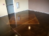Rust Brown and Walnut Stained Concrete